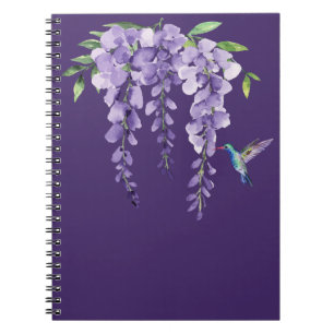 Hummingbird und Wisteria Notizblock