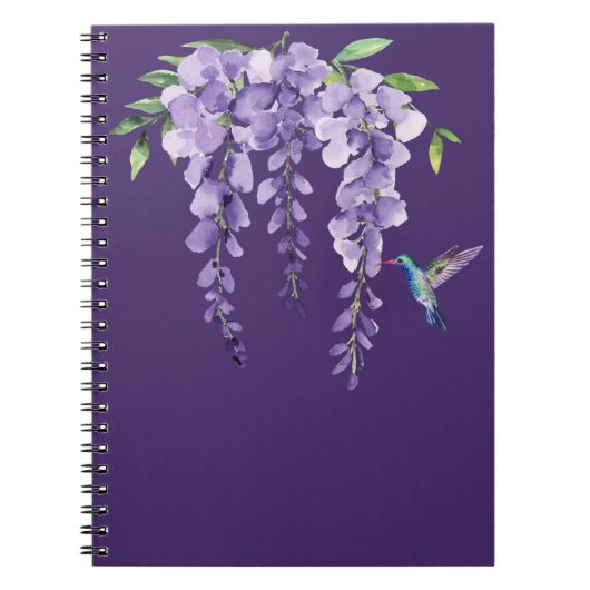 Hummingbird und Wisteria Notizblock (Vorderseite)