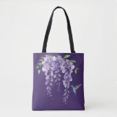 Hummingbird und Wisteria Tasche (Vorderseite)