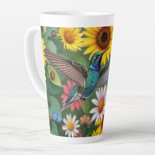 Hummingbird unter Blume Milchtasse (Linke Ecke)