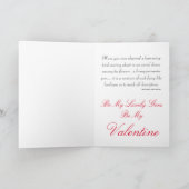 Hummingbird Valentine Card Feiertagskarte (Innenseite)