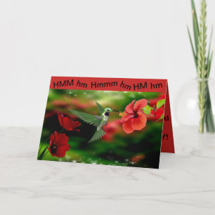 Hummingbird Valentinstag Card Feiertagskarte
