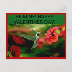 Hummingbird Valentinstag Postkarte