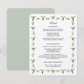 Hummingbird-Verschlusskarte (Vorne/Hinten)