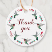 Hummingbird Vielen Dank Geschenkanhänger (Vorderseite)