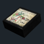 Hummingbird Vintag Love Birds Swirl Schmuckschachtel<br><div class="desc">Die Personalisierte Schmuckbox oder die Gedächtnisbox - Elegante Weihnachtsgeschenke zum Geburtstag oder Valentinstag Geschenke zum Hochzeitsfeiern - im Custom Designer für Black Lacquer aufbewahren</div>