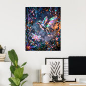 Hummingbird Voltage Garden Poster (Heimbüro)