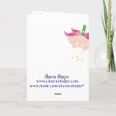 HUMMINGBIRD von SHARON SHARPE Feiertagskarte (Rückseite)