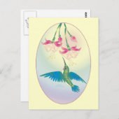 HUMMINGBIRD von SHARON SHARPE Postkarte (Vorne/Hinten)
