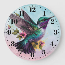 Hummingbird Wall Clock
