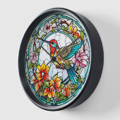 Hummingbird-Wand aus festem Glas Uhr (Winkel)