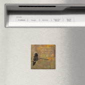 Hummingbird Warme Farben Inspiration Zitat Magnet (In Situ (Geschirrspüler))