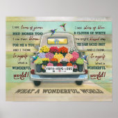 Hummingbird Was für eine wunderbare Welthäuser-Erw Poster (Vorne)