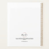 Hummingbird watercolor art planner planer (Rückseite)