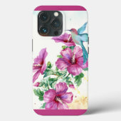 Hummingbird Watercolor Case-Mate iPhone Hülle (Rückseite)