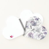 Hummingbird Watercolor Heart Notebook Notizblock (Innenseite)