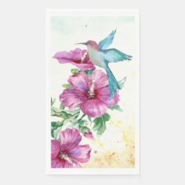 Hummingbird Watercolor Papier Handtuch | Napkin Serviette