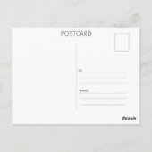 Hummingbird Watercolor Postkarte (Rückseite)