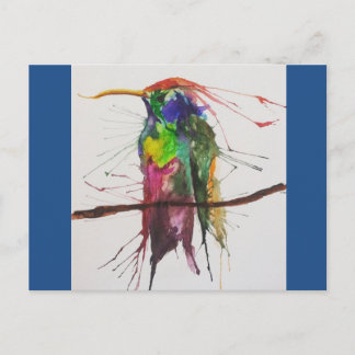 Hummingbird Watercolor Postkarte