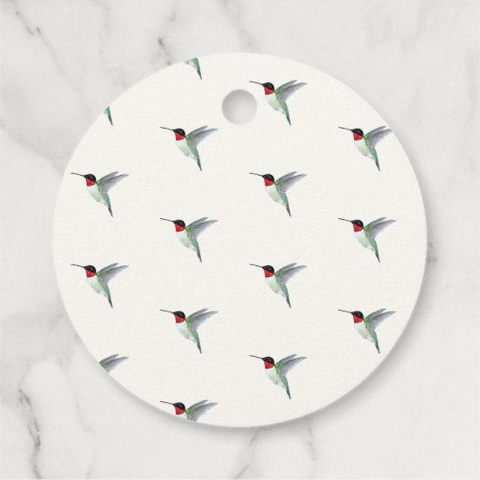 Hummingbird Wedding Geschenkanhänger (Rückseite)