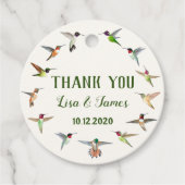 Hummingbird Wedding Geschenkanhänger (Vorderseite)