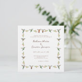 Hummingbird Wedding Invitation (Stehend Vorderseite)