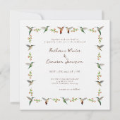Hummingbird Wedding Invitation (Vorderseite)