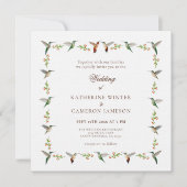 Hummingbird Wedding Invitation (Vorderseite)