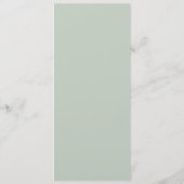 Hummingbird Wedding Menu Menükarte (Rückseite)