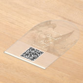 Hummingbird Wedding QR Code Einladung (Ablage )