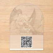 Hummingbird Wedding QR Code Einladung (Vorderseite)