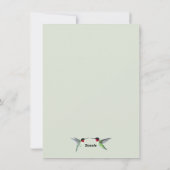 Hummingbird Wedding RSVP Einladung (Rückseite)