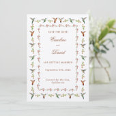 Hummingbird Wedding Save the Date (Stehend Vorderseite)