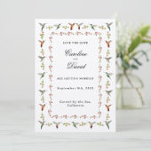 Hummingbird Wedding Save the Date (Stehend Vorderseite)
