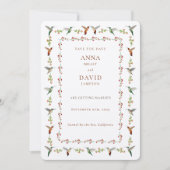 Hummingbird Wedding Save the Date (Vorderseite)