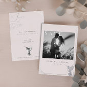 Hummingbird Wedding Save the Date Foto Overlay Folieneinladung