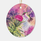 Hummingbird Weihnachtsgeschenk Keramik Ornament (Links)
