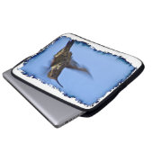 Hummingbird White Edge Laptopschutzhülle (Vorne Knopf)