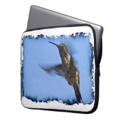 Hummingbird White Edge Laptopschutzhülle (Vorderseite Links)