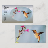Hummingbird Wild in Nature Visitenkarte (Vorne/Hinten)