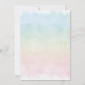 Hummingbird & Wildflower Baby Shower Einladung (Rückseite)