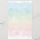 Hummingbird & Wildflower Baby Shower Flyer (Hinten)