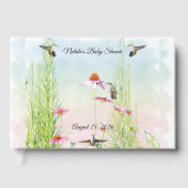 Hummingbird & Wildflower Baby Shower Gästebuch (Vorderseite)