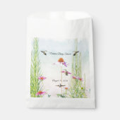 Hummingbird & Wildflower Baby Shower Geschenktütchen (Vorderseite)