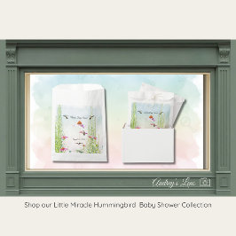 Hummingbird & Wildflower Baby Shower Geschenktütchen