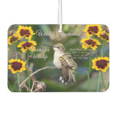 Hummingbird & Wildflower "Plant Natives"  Autolufterfrischer (Vorderseite)