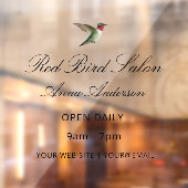 Hummingbird Window Cloning Fensteraufkleber (Blatt 2)