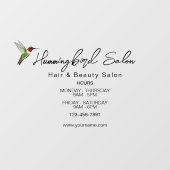 Hummingbird Window Cloning Fensteraufkleber (Blatt)