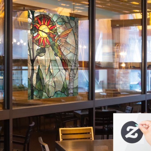 Hummingbird Window Cloning Fensteraufkleber (Restaurantfenster)