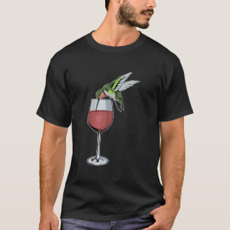 Hummingbird Wine Bird Spirit Animal Wine Hummingbi T-Shirt
